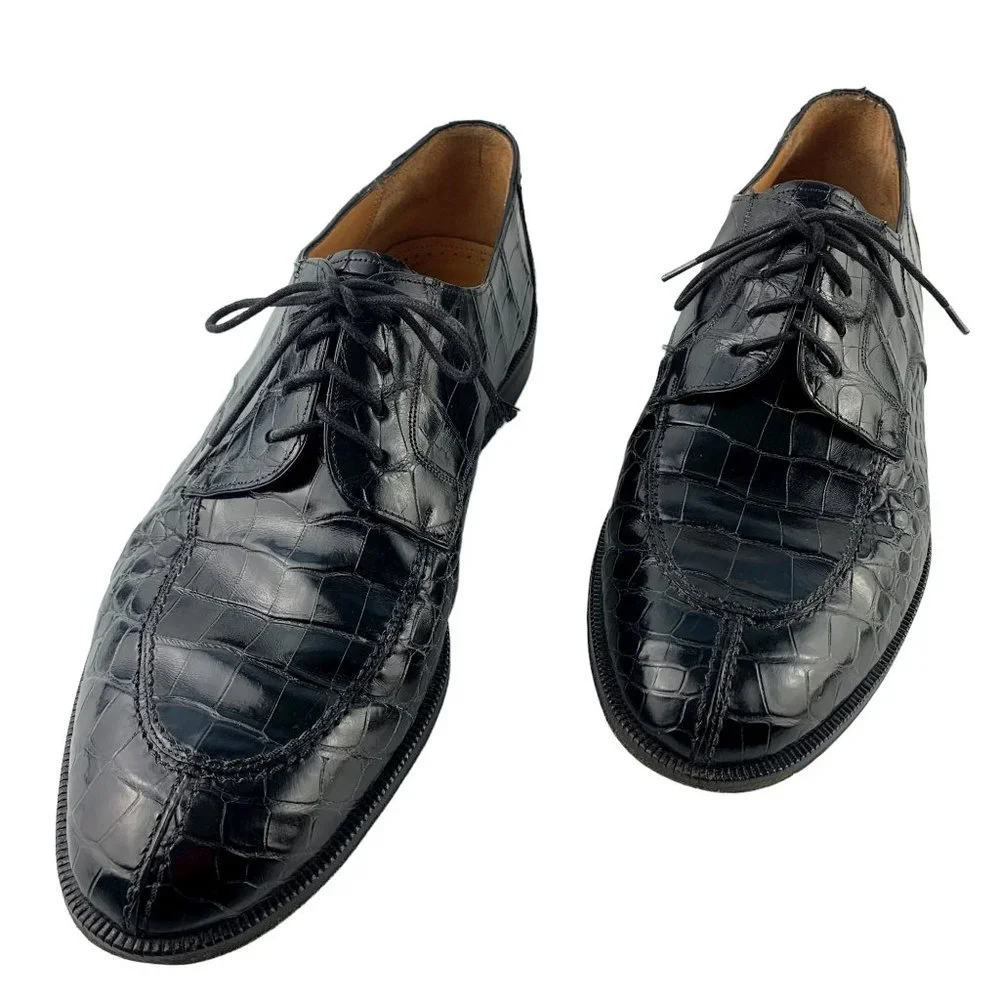 CHURCH’S Prima Classe‎ Handmade Alligator Skin Split Toe Oxford
